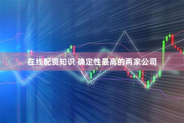 在线配资知识 确定性最高的两家公司